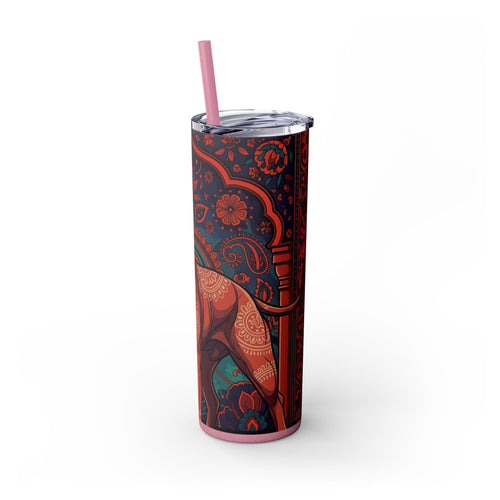 Skinny Tumbler with Straw – 20 oz Stainless Steel Cup