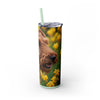 Skinny Tumbler with Straw – 20 oz Stainless Steel Cup
