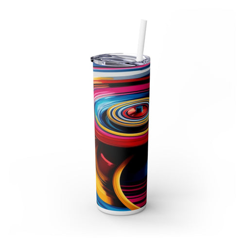 Skinny Tumbler with Straw – 20 oz Stainless Steel Cup