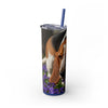 Skinny Tumbler with Straw – 20 oz Stainless Steel Cup