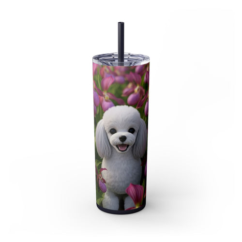 Skinny Tumbler with Straw – 20 oz Stainless Steel Cup