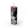 Skinny Tumbler with Straw – 20 oz Stainless Steel Cup