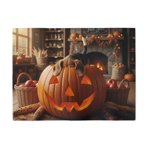 Halloween Pumpkin Jack-O'-Lantern Blanket