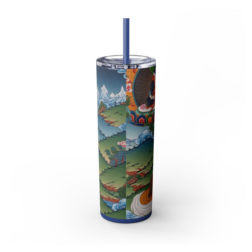 Skinny Tumbler with Straw – 20 oz Stainless Steel Cup
