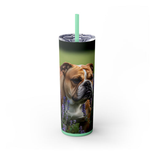 Skinny Tumbler with Straw – 20 oz Stainless Steel Cup