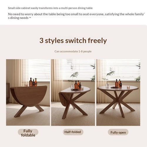 Foldable Chinese-style Dining Table For Small Homes