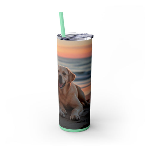 Skinny Tumbler with Straw – 20 oz Stainless Steel Cup
