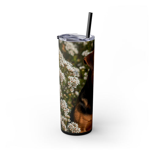 Skinny Tumbler with Straw – 20 oz Stainless Steel Cup