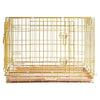 24-42 Collapsible Copper Gold Dog Crate GLD24-42