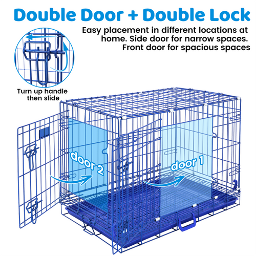 30 Collapsible Blue Dog Crate BLU30