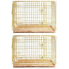 24-42 Collapsible Copper Gold Dog Crate GLD24-42
