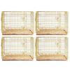 24-42 Collapsible Copper Gold Dog Crate GLD24-42