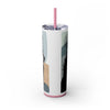 Skinny Tumbler with Straw – 20 oz Stainless Steel Cup