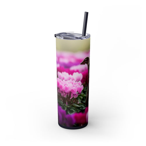 Skinny Tumbler with Straw – 20 oz Stainless Steel Cup