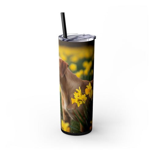 Skinny Tumbler with Straw – 20 oz Stainless Steel Cup