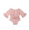Bow long sleeve suit