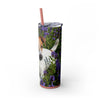 Skinny Tumbler with Straw – 20 oz Stainless Steel Cup