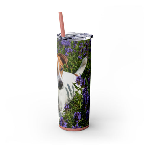 Skinny Tumbler with Straw – 20 oz Stainless Steel Cup