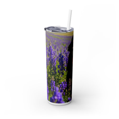 Skinny Tumbler with Straw – 20 oz Stainless Steel Cup