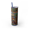 Skinny Tumbler with Straw – 20 oz Stainless Steel Cup