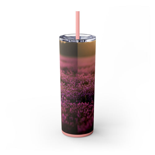 Skinny Tumbler with Straw – 20 oz Stainless Steel Cup