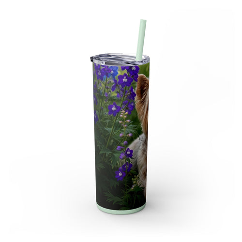 Skinny Tumbler with Straw – 20 oz Stainless Steel Cup