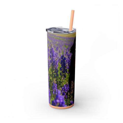 Skinny Tumbler with Straw – 20 oz Stainless Steel Cup