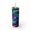 Skinny Tumbler with Straw – 20 oz Stainless Steel Cup