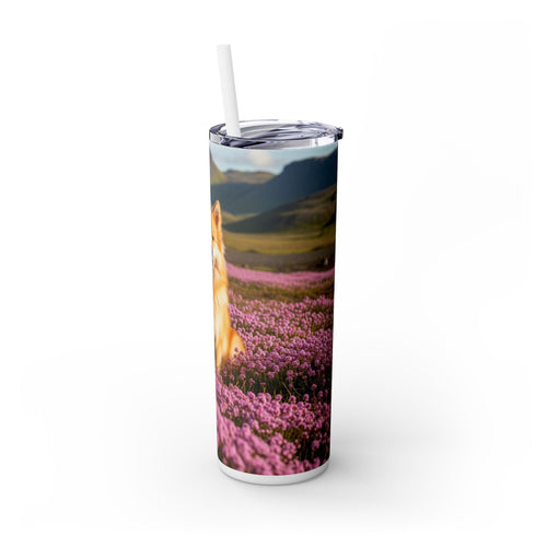 Skinny Tumbler with Straw – 20 oz Stainless Steel Cup