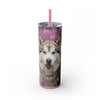 Skinny Tumbler with Straw – 20 oz Stainless Steel Cup