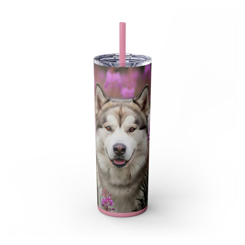 Skinny Tumbler with Straw – 20 oz Stainless Steel Cup