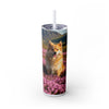 Skinny Tumbler with Straw – 20 oz Stainless Steel Cup