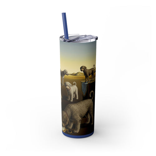 Skinny Tumbler with Straw – 20 oz Stainless Steel Cup