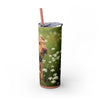 Skinny Tumbler with Straw – 20 oz Stainless Steel Cup