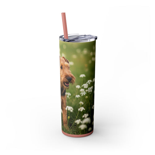 Skinny Tumbler with Straw – 20 oz Stainless Steel Cup