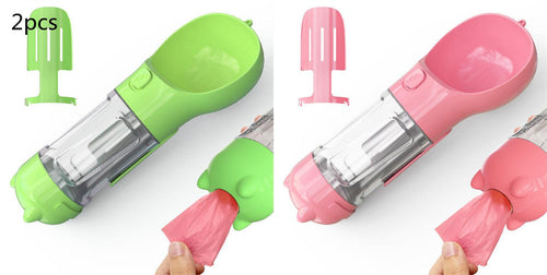 3-in-1 Pet Travel Water Bottle Feeder