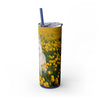 Skinny Tumbler with Straw – 20 oz Stainless Steel Cup
