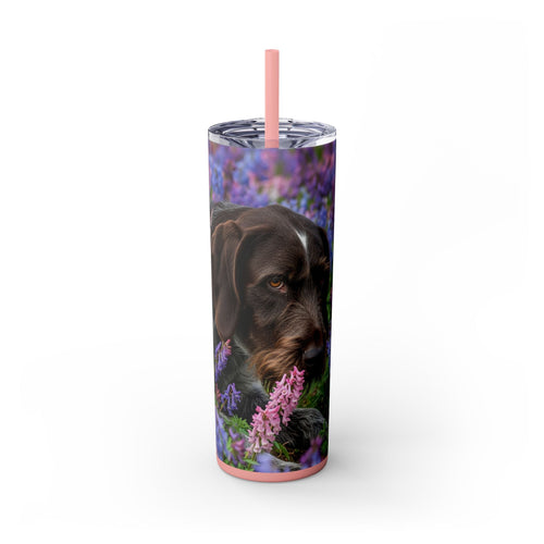 Skinny Tumbler with Straw – 20 oz Stainless Steel Cup