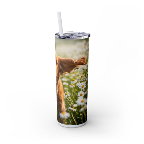 Skinny Tumbler with Straw – 20 oz Stainless Steel Cup