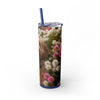 Skinny Tumbler with Straw – 20 oz Stainless Steel Cup