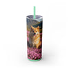 Skinny Tumbler with Straw – 20 oz Stainless Steel Cup