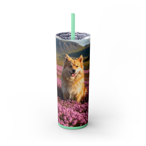 Skinny Tumbler with Straw – 20 oz Stainless Steel Cup