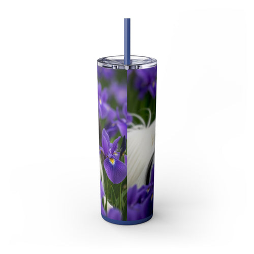 Skinny Tumbler with Straw – 20 oz Stainless Steel Cup