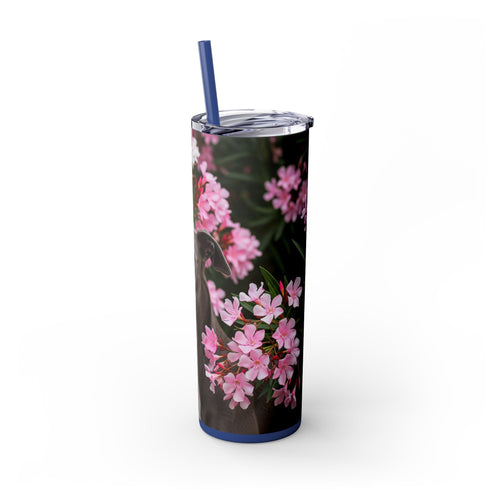 Skinny Tumbler with Straw – 20 oz Stainless Steel Cup