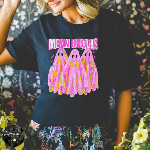 Mean Ghouls Tee | Funny Halloween Ghost Graphic T-Shirt