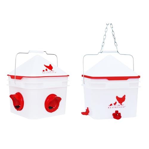 Chick2Chicken 10lb Chicken Feeder and 2 Gal Waterer - 2025 Version