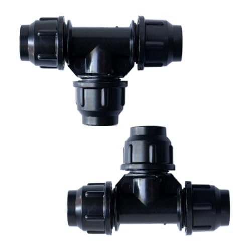 RentACoop Secure Non-Adhesive PVC (S.N.A.P) Watering System Union Tee Pack of 2