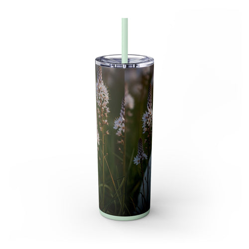 Skinny Tumbler with Straw – 20 oz Stainless Steel Cup