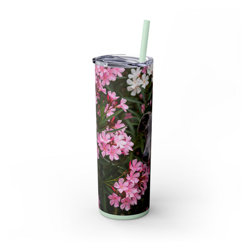 Skinny Tumbler with Straw – 20 oz Stainless Steel Cup
