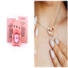 Eternal Rose Teddy Bear Gifts Box With Necklace Rotate Rose Jewelry Box Valentine Wedding Storage Gift Case For Women Girlfriend